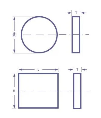 Diameter 35mm T4mm Fused Silica Quartz Glass for Laser Windows