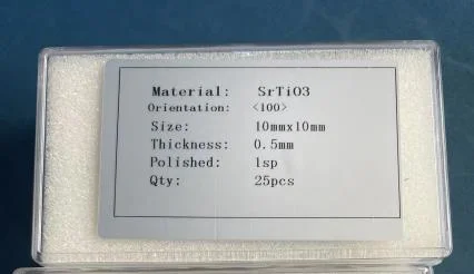 Sto (SrTiO3) Strontium Titanate Crystal Substrate (10mm X 5mm)